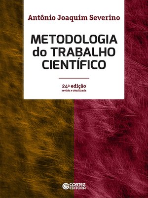 cover image of Metodologia do trabalho científico